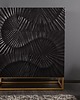 szafki Szafka regał Scorpion czarna drewno mango 120cm 2