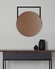 lustra stojące i wiszące LUSTRO OKRĄGŁE OWAL 60CM ŚCIENNE METALOWA RAMA LOFT SALON POKÓJ ŁAZIENKA 4