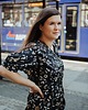ubrania i akcesoria do karmienia Sukienka ciążowa do karmienia BLACK CHIC czarna w kwiaty 4