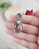 wisiory Naszyjnik Kryształ Górski stal chirurgiczna wisiorek handmade wirewrapping 4