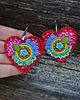 kolczyki soutache Kolekcja Frida - kolczyki kolorowe serca 5