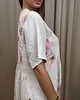 sukienki maxi damskie Lniana sukienka w kwiaty Beige 2