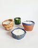 świeczniki i świece Zestaw świec sojowych w ręcznie robionej ceramice 1