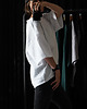 t-shirt damskie T-shirt oversize muślin BIAŁY 2
