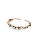 bransoletki wire wrapping Miedziana bransoleta mankietowa z turkusem i turmalinem 4