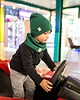 czapki dziecięce Czapka z kominem dziecięca wiosenna - zielony 4