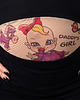 t-shirt damskie Koszulka ciążowa z tatuażem DADDY'S GIRL 1