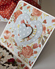 kartki scrapbooking 35 rocznica ślubu, koralowe gody, exploding box, kartka 3d 5