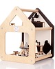 klocki i zabawki drewniane Drewniany domek dla lalek NOWOŚĆ! 2
