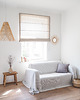 koce i narzuty Narzuta na kanapę  heavy linen GRAY STRIPES 2