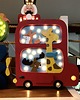 lampy do pokoju dziecka Lampka Drewniana Londyński Autobus 4