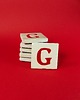 magnesy Ceramiczny magnes, czerwona literka G 1
