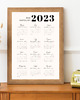 plakaty Plakat Minimalistyczny kalendarz 2023, personalizowany prezent 1