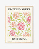 plakaty ZESTAW PLAKATÓW kwiaty FLOWER MARKET 4