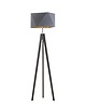 lampy podłogowe Drewniana lampa podłogowa na 3 nogach do salonu LAGOS GOLD 4