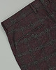 spodnie męskie Spodnie męskie w kratę do zestawu naro 02 bordo slim fit 2