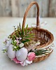 koszyki wielkanocne Wielkanocny koszyczek na święconkę, koszyczek z dekoracją 4