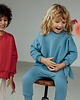 bluzy dla dziewczynki Bluza Oversize MALINOWY KRÓLIK Z USZAMI 1