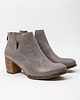 botki damskie SKÓRZANE BOTKI DO KOSTKI ZAPATO 501 SZARY 1