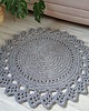 dywany Dywan ze sznurka bawełnianego szydełkowy 110cm 2
