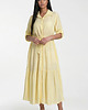 sukienki maxi damskie Elegancka sukienka koszulowa maxi rozkloszowana z wiskozy z paskiem - M1312 3