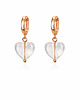 kolczyki pozłacane Kolczyki CRYSTAL CLEAR HEARTS- srebro,złoto,różowe złoto,kryształ górski 1
