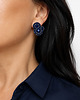 kolczyki soutache Małe, granatowe i eleganckie kolczyki sutasz 1