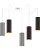 lampy wiszące 5-punktowa lampa wisząca pająk do salonu VIZELA GOLD T5 7