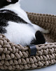 legowiska dla psów i kotów Legowisko dla kota ze sznurka z recyklingu COTTON beige 2