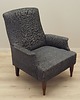 fotele Fotel szary, włoski design, lata 70, produkcja: Włochy 3