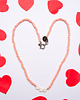 naszyjniki - inne Naszyjnik z koralików walentynki 2