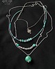 naszyjniki - inne Turkusowy naszyjnik 3w1: kupujesz 1 masz 3 modne naszyjniki BOHO unikat handmade 9