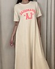 sukienki maxi damskie Bawełniana tunika Los Angeles BEIGE 2