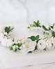 wianki komunijne Biały wianek na głowę konwalie i peonie 6
