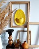 ozdoby wielkanocne Ceramiczna zawieszka ozdoba ścienna żółta 2