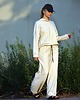bluza z kapturem damska Huba - Dzianinowa bluza z lnem 5