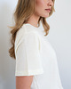 t-shirt damskie T-shirt Close merino kremowy 3