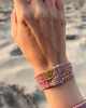 bransoletki na sznurku Bransoletka handmade, ręcznie robiona na krośnie w odcieniach różu 4