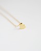 złote naszyjniki 16k Gold Plated Matt Heart Necklace 3