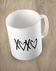 kubki Kolorowy kubek z hasłem XOXO nr 03 - mix kolorów 1