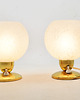 lampy stołowe Para lampek nocnych, lata 60 9