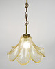 lampy wiszące Szklana lampa wisząca, lata 70 6