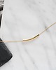 złote naszyjniki Gold Plated Tube Necklace 1