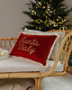 poduszki z napisami Poduszka Dekoracyjna Carmin Red "Santa Baby" 3