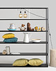 regały i półki Regał metalowy loftowy HYLLER  150x180 - czarny 2