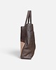torby na ramię Shoper bag brązowa torba ze złotem 4