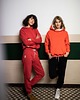 bluza z kapturem damska Kangurka Damska Malinowy KOT 2