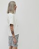 t-shirt damskie Bawełniany t-shirt o swobodnym kroju z modnym printem 5