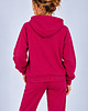 bluza z kapturem damska Bluza Na Zamek ,,SUZANA" Amarant 2