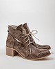 botki damskie BOTKI NA 5 CM KLOCKU - SKÓRA NATURALNA - MODEL 482 - KOLOR BRĄZOWY MARMUR 3